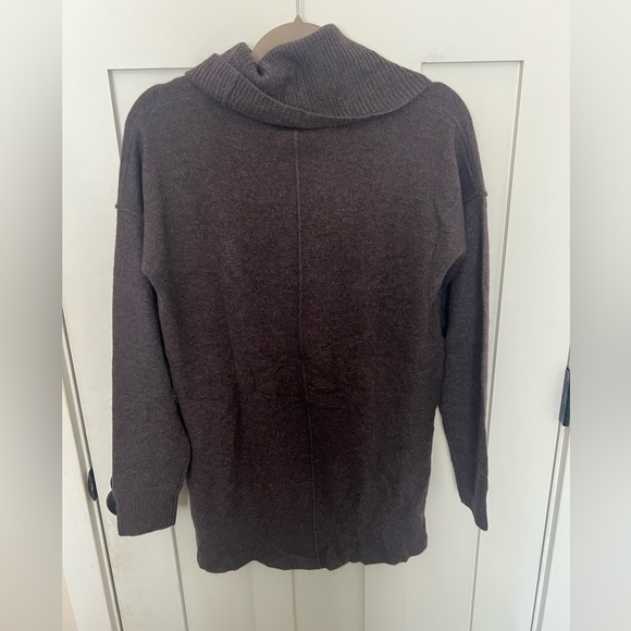 Cynthia Rowley Dusty purple Cowl Neck 100% Cashmere Oversized Sweater Medium - Picture 2 of 4